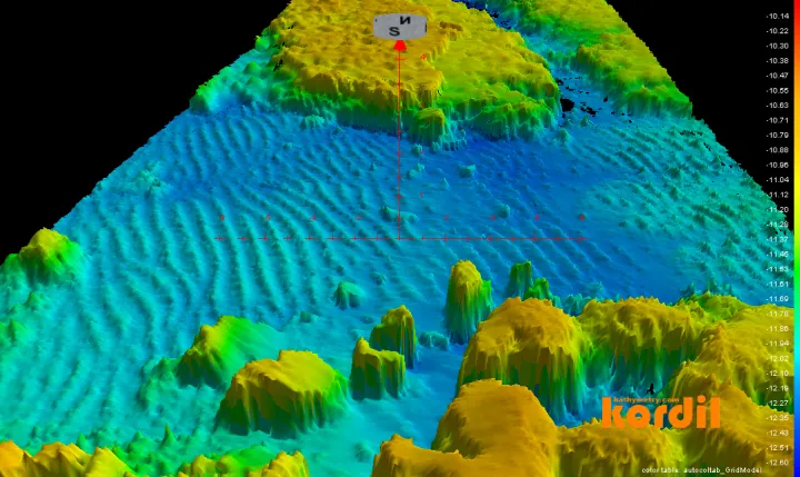 Kordil bathymetric survey and seabed mapping example 2